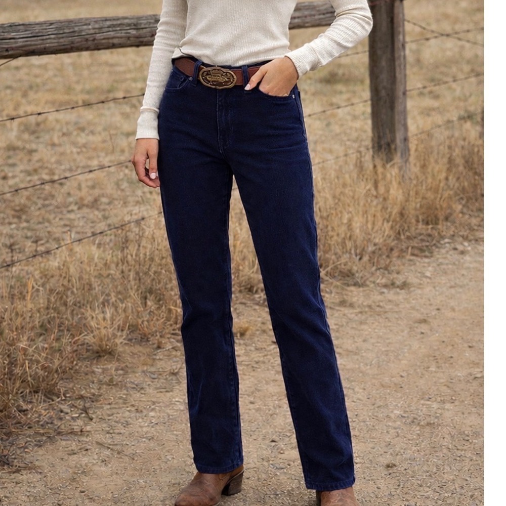 Chaps Navy Blue Corduroy Pants Womens Size 4 Straight Leg Mid Rise‎ 5-Pocket
